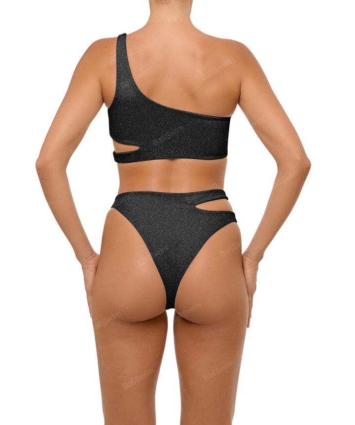 BSWS-B110 Asymmetrical Cutout Bikini Bottom