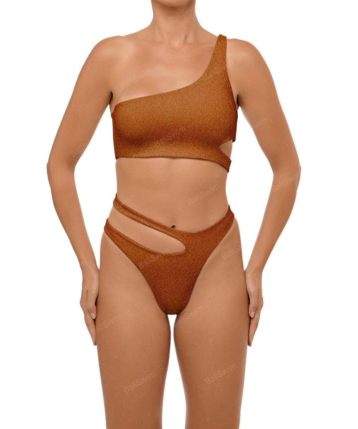 BSWS-B110 Asymmetrical Cutout Bikini Bottom