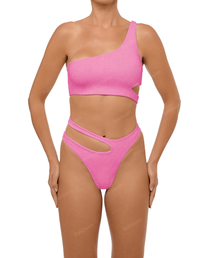 BSWS-B110 Asymmetrical Cutout Bikini Bottom