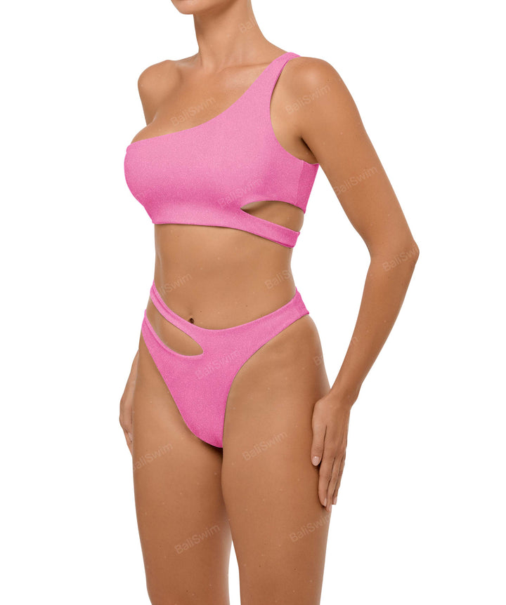 BSWS-B110 Asymmetrical Cutout Bikini Bottom