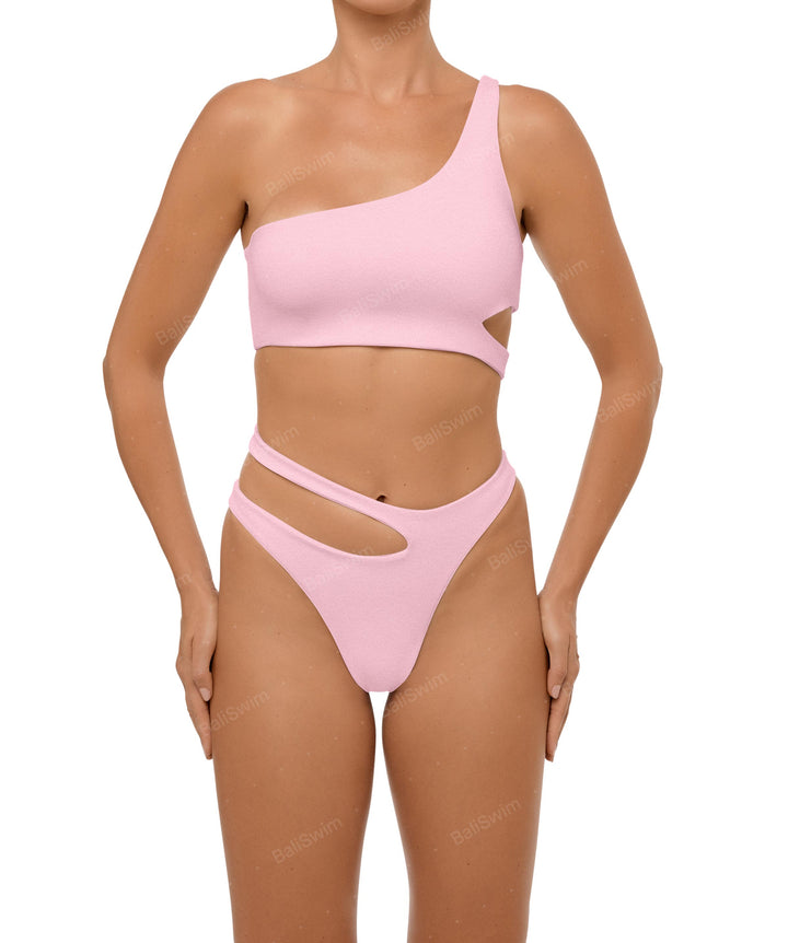 BSWS-B110 Asymmetrical Cutout Bikini Bottom