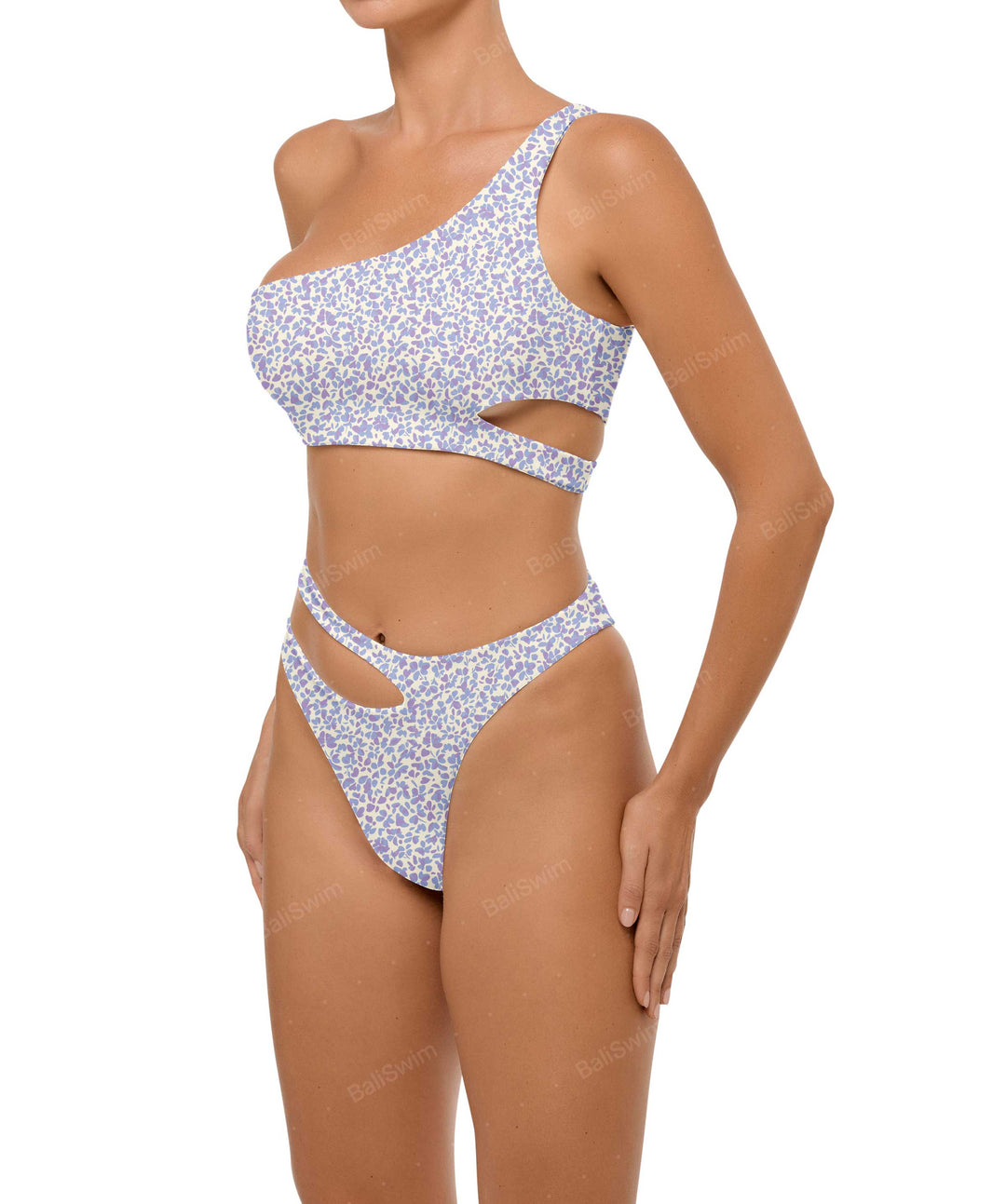 BSWS-B110 Asymmetrical Cutout Bikini Bottom
