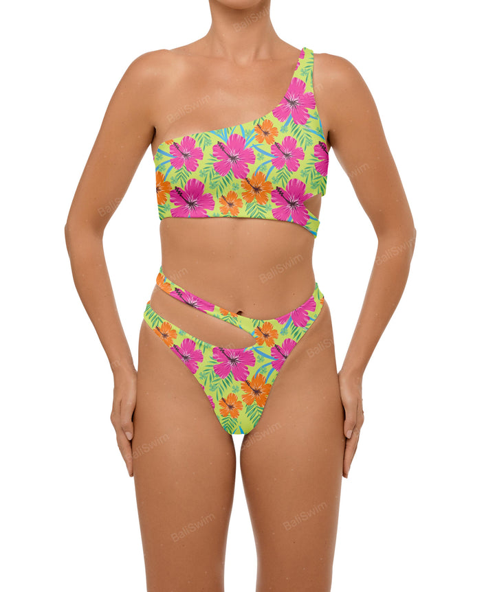 BSWS-B110 Asymmetrical Cutout Bikini Bottom