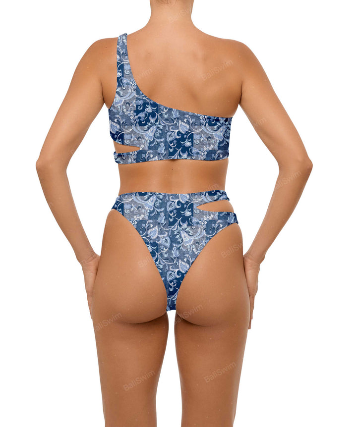 BSWS-B110 Asymmetrical Cutout Bikini Bottom
