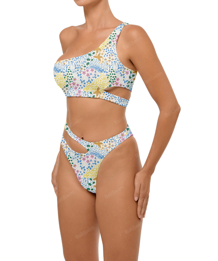 BSWS-B110 Asymmetrical Cutout Bikini Bottom