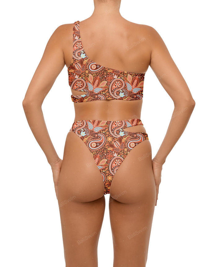 BSWS-B110 Asymmetrical Cutout Bikini Bottom
