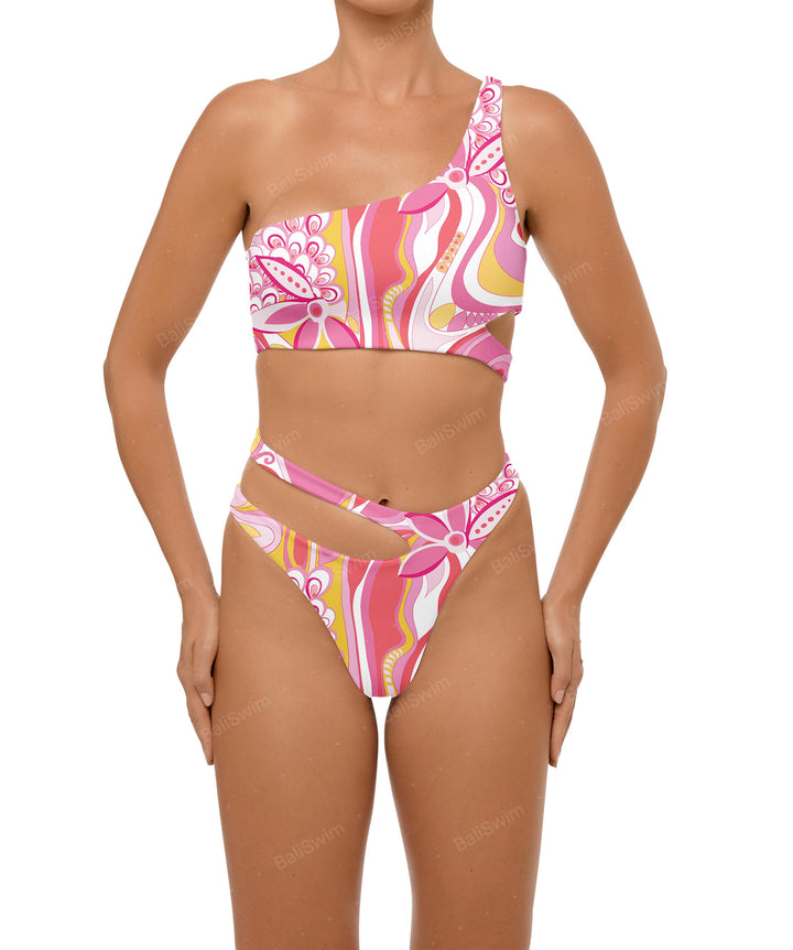 BSWS-B110 Asymmetrical Cutout Bikini Bottom