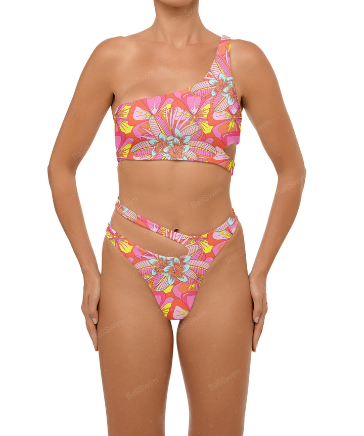 BSWS-B110 Asymmetrical Cutout Bikini Bottom