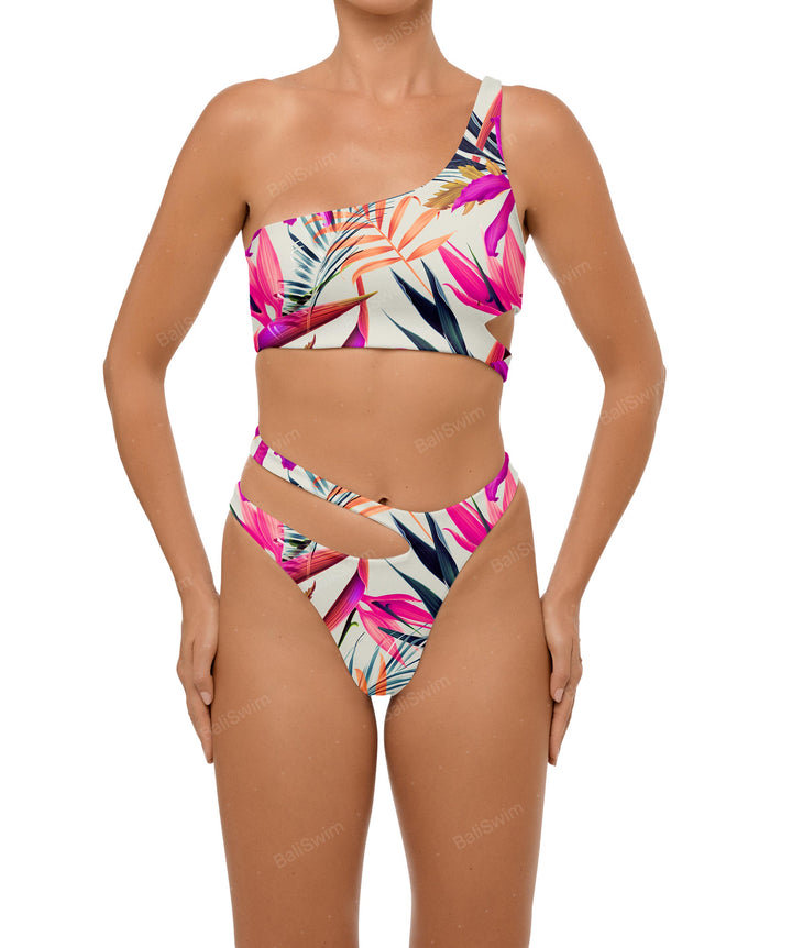 BSWS-B110 Asymmetrical Cutout Bikini Bottom