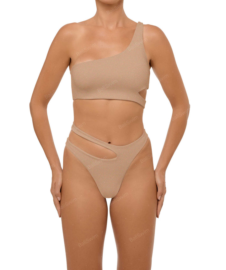 BSWS-B110 Asymmetrical Cutout Bikini Bottom