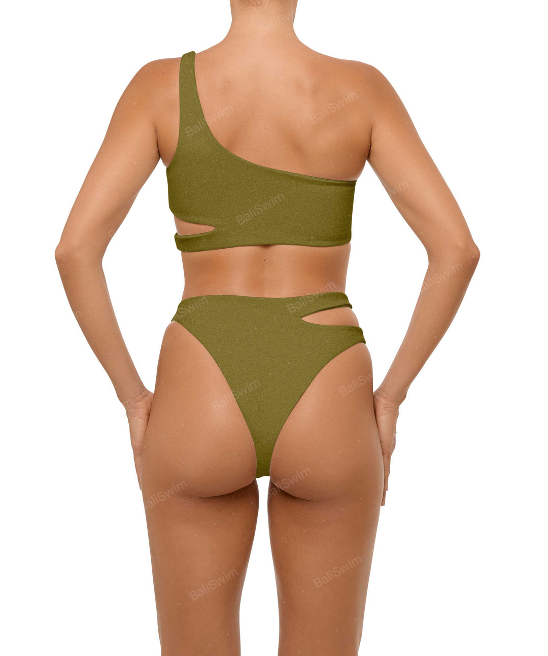 BSWS-B110 Asymmetrical Cutout Bikini Bottom
