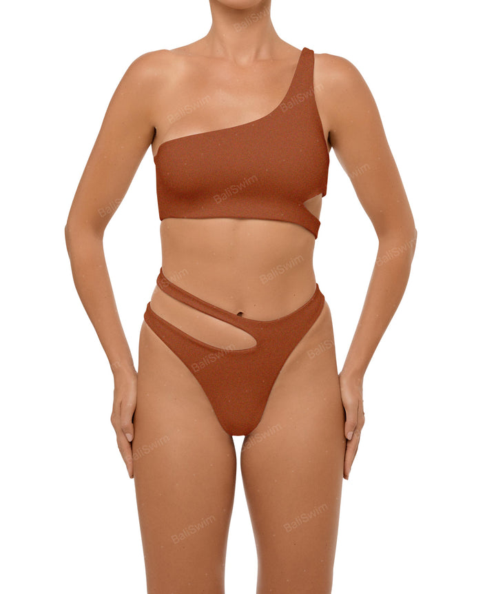 BSWS-B110 Asymmetrical Cutout Bikini Bottom