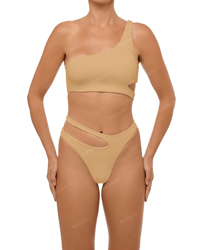 BSWS-B110 Asymmetrical Cutout Bikini Bottom