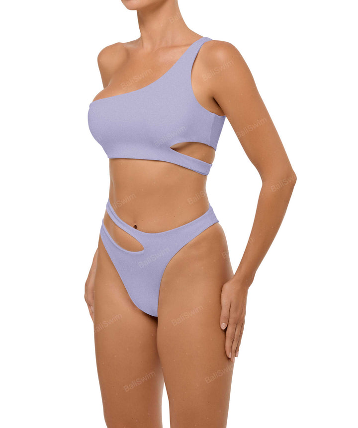 BSWS-B110 Asymmetrical Cutout Bikini Bottom