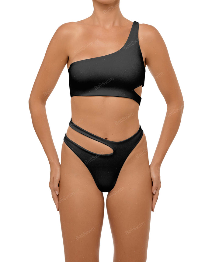 BSWS-B110 Asymmetrical Cutout Bikini Bottom