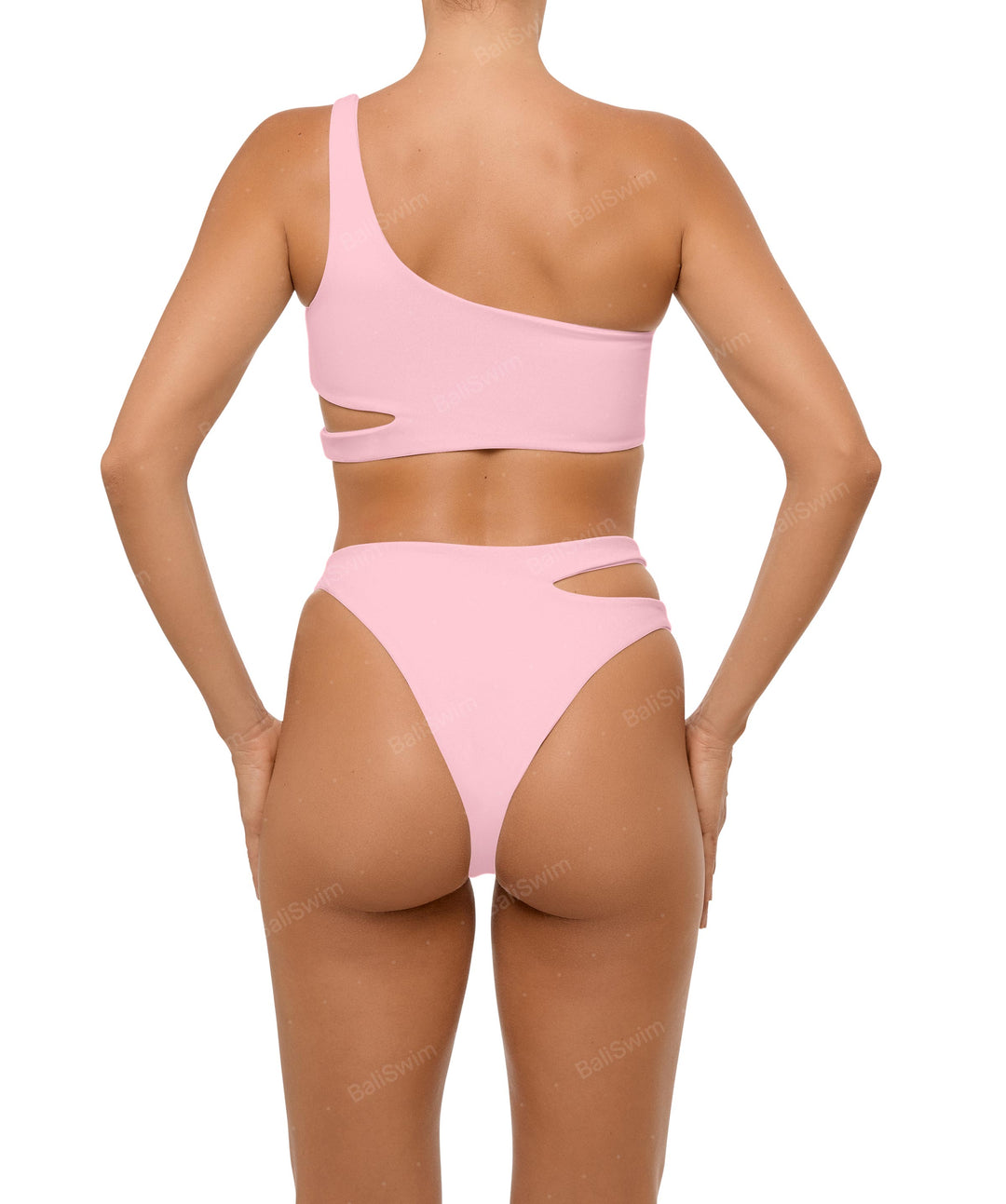 BSWS-B110 Asymmetrical Cutout Bikini Bottom