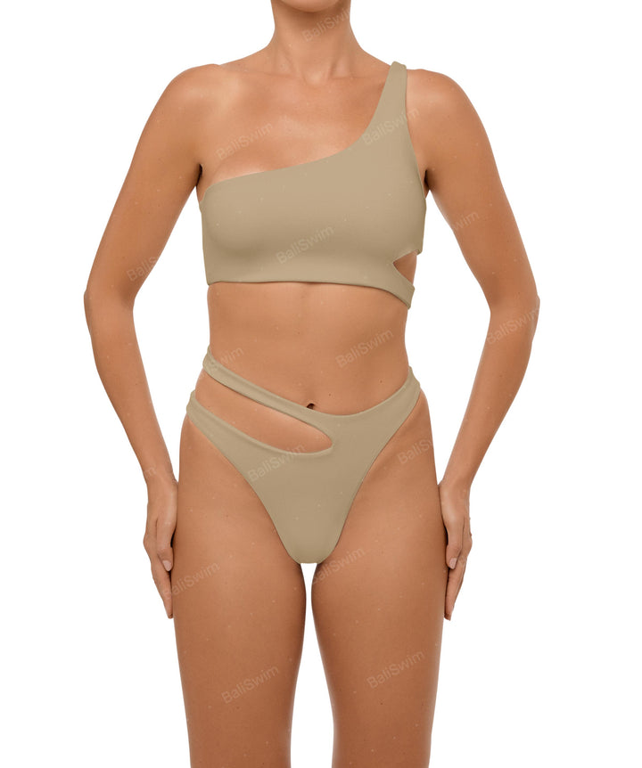 BSWS-B110 Asymmetrical Cutout Bikini Bottom