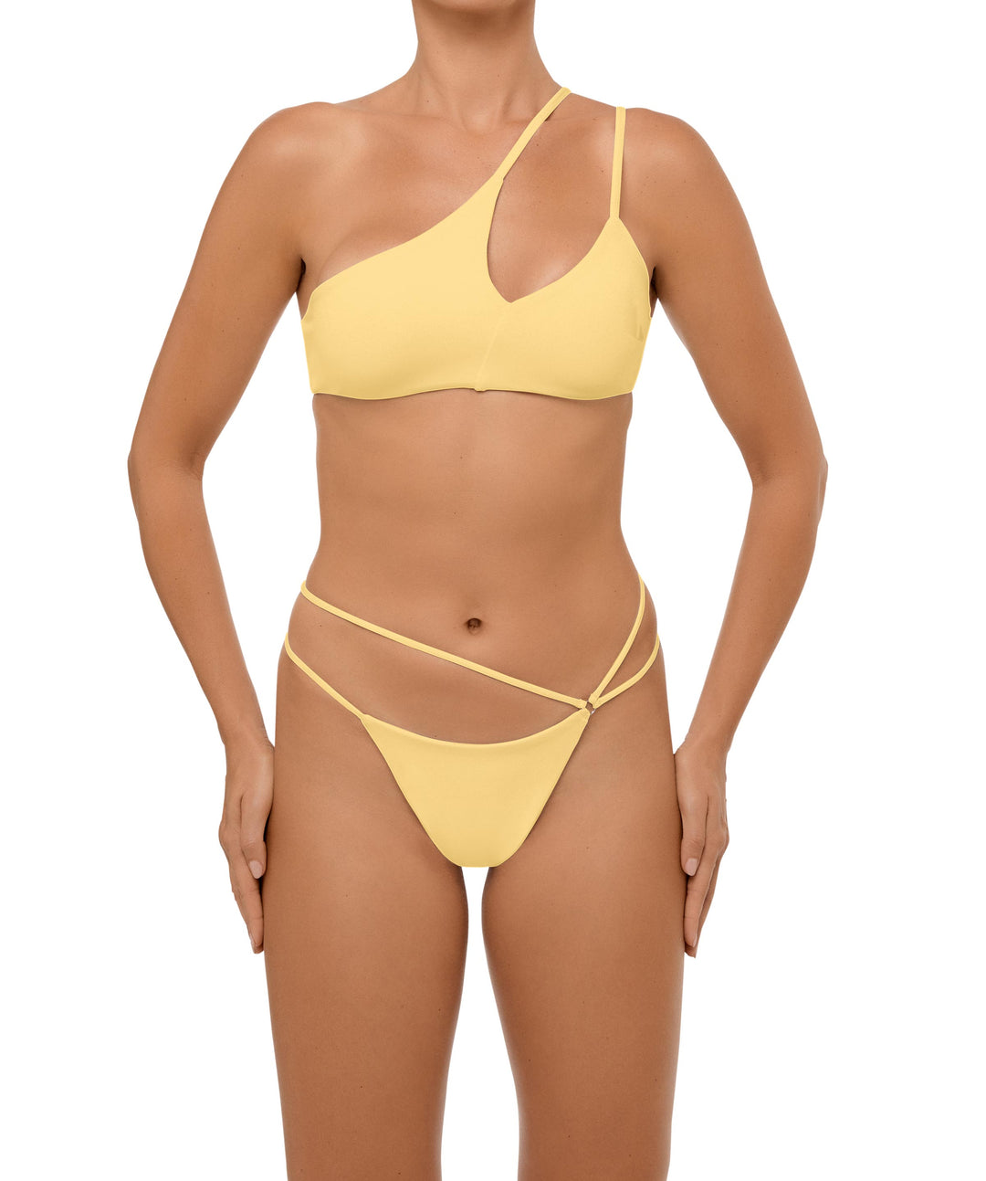 BSWS-B111 Asymmetrical Strappy Bikini Bottom
