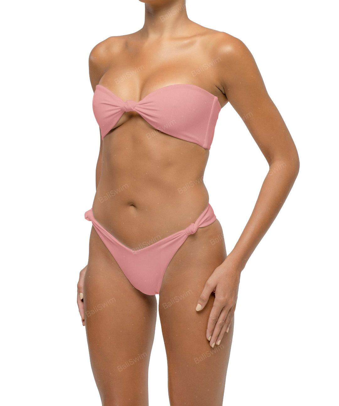 BSWS-T114 Knotted Bandeau Bikini Top