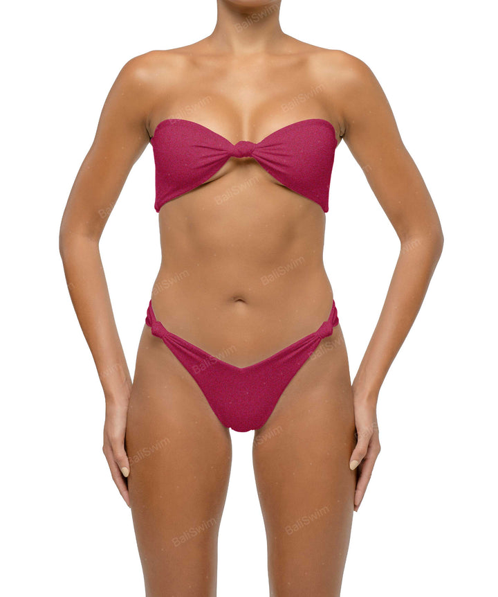 BSWS-T114 Knotted Bandeau Bikini Top