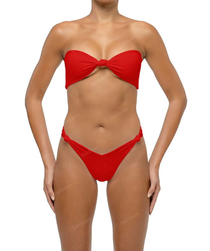 BSWS-T114 Knotted Bandeau Bikini Top