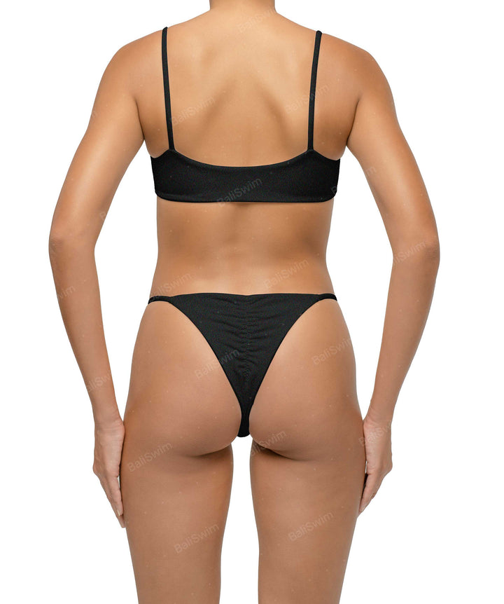 BSWS-B116 Corsage Ruched Bikini Bottom