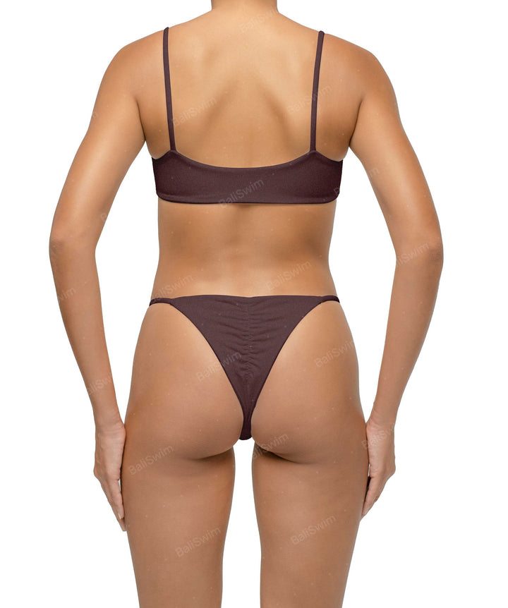 BSWS-B116 Corsage Ruched Bikini Bottom