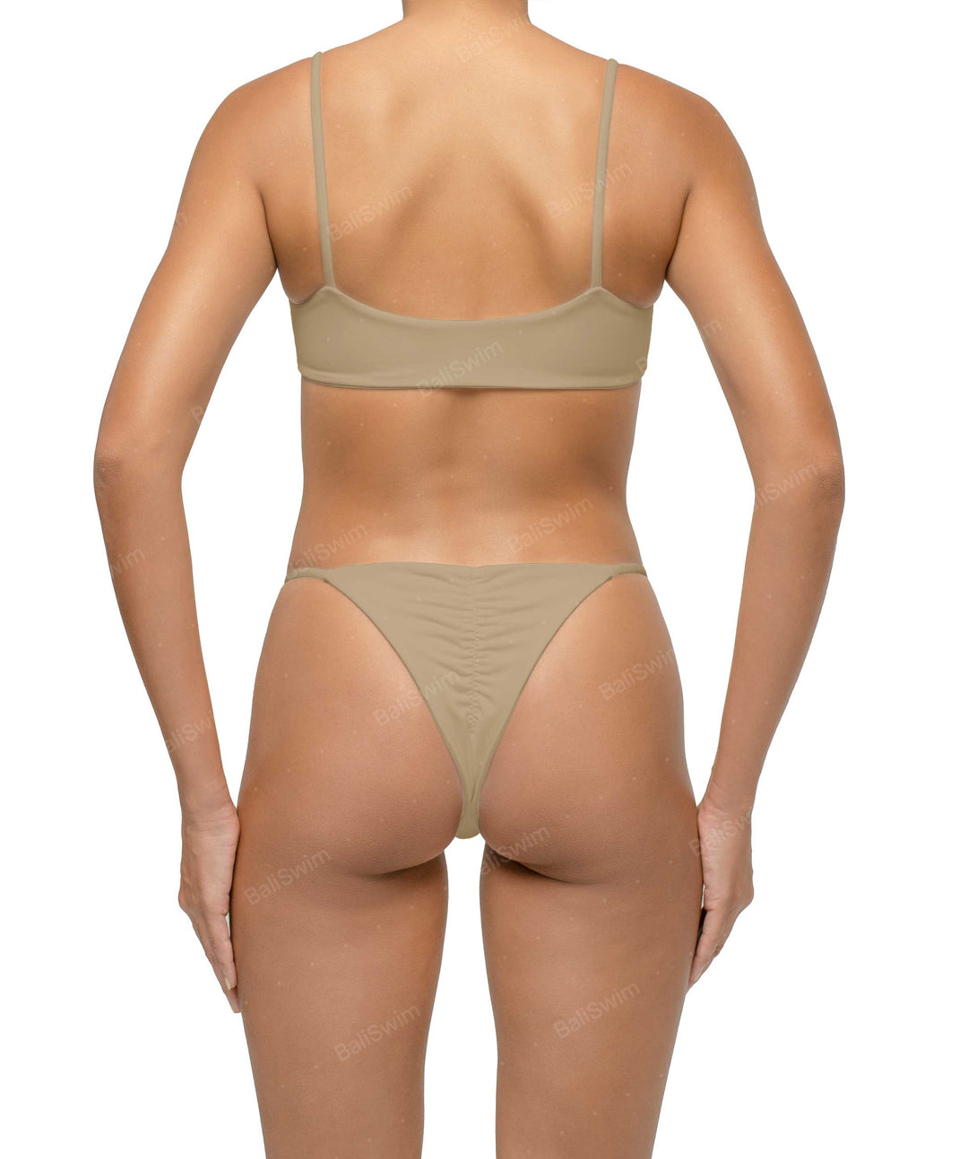 BSWS-B116 Corsage Ruched Bikini Bottom