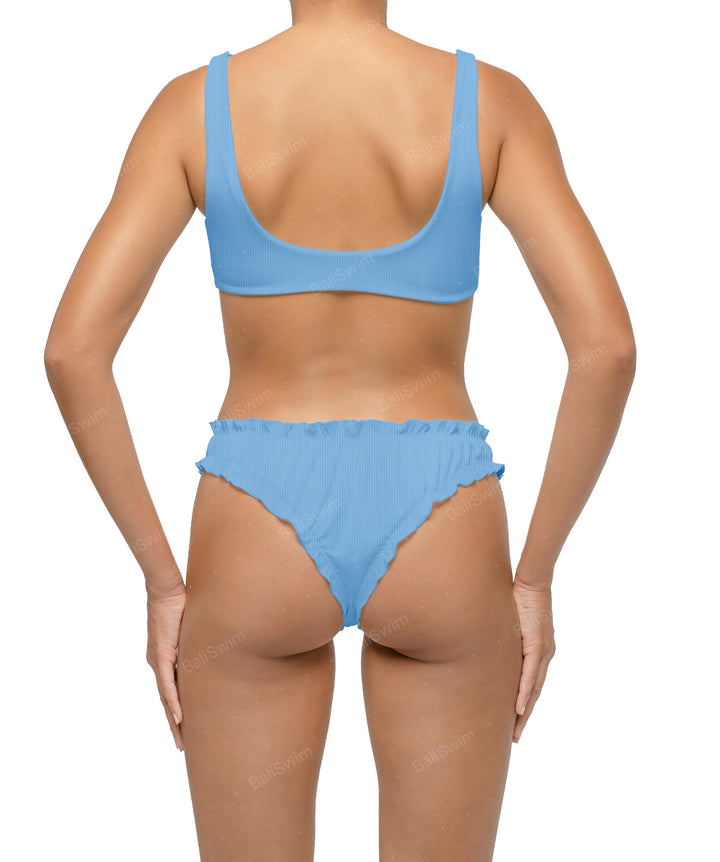 BSWS-B118 Lettuce Hems Bikini Bottom