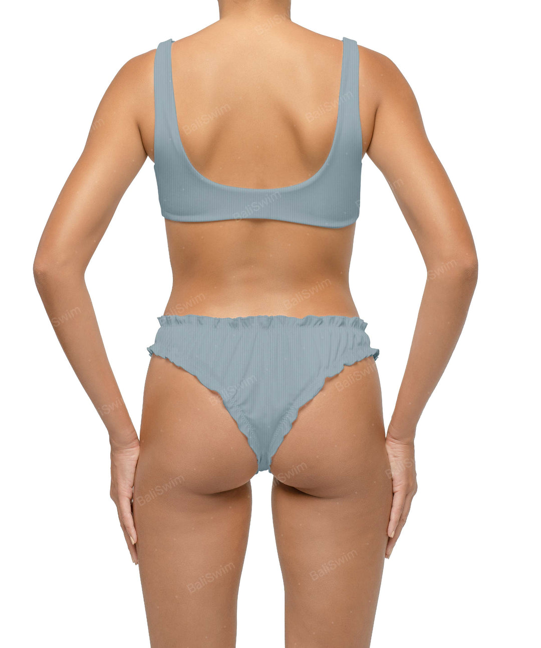 BSWS-B118 Lettuce Hems Bikini Bottom