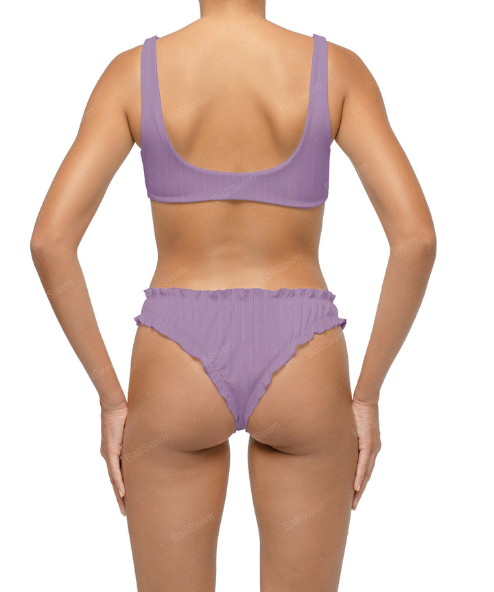 BSWS-B118 Lettuce Hems Bikini Bottom