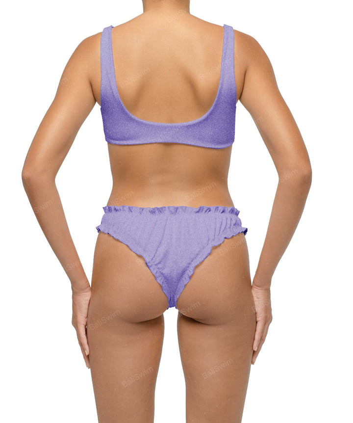 BSWS-B118 Lettuce Hems Bikini Bottom