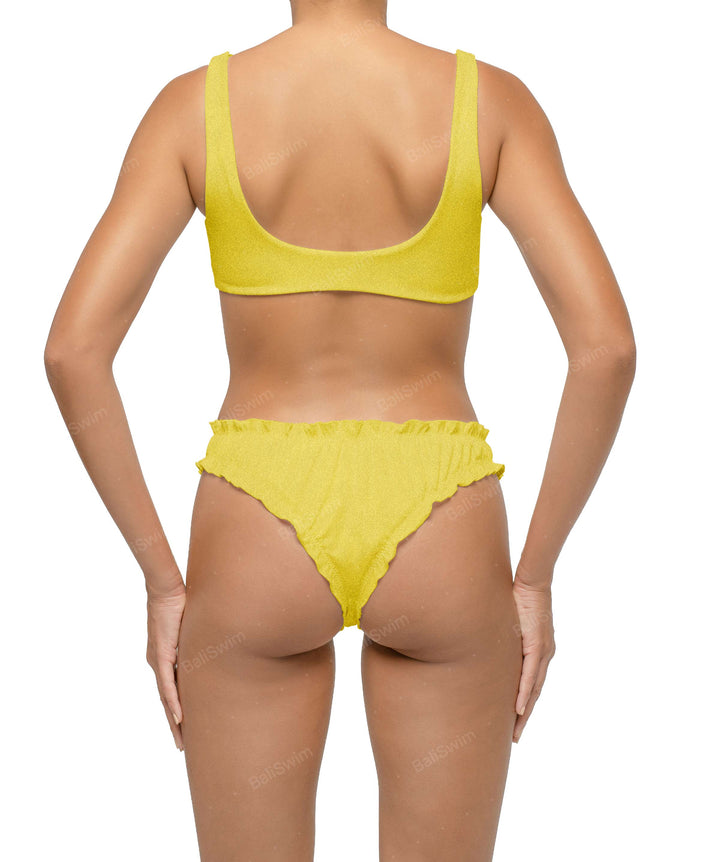 BSWS-B118 Lettuce Hems Bikini Bottom