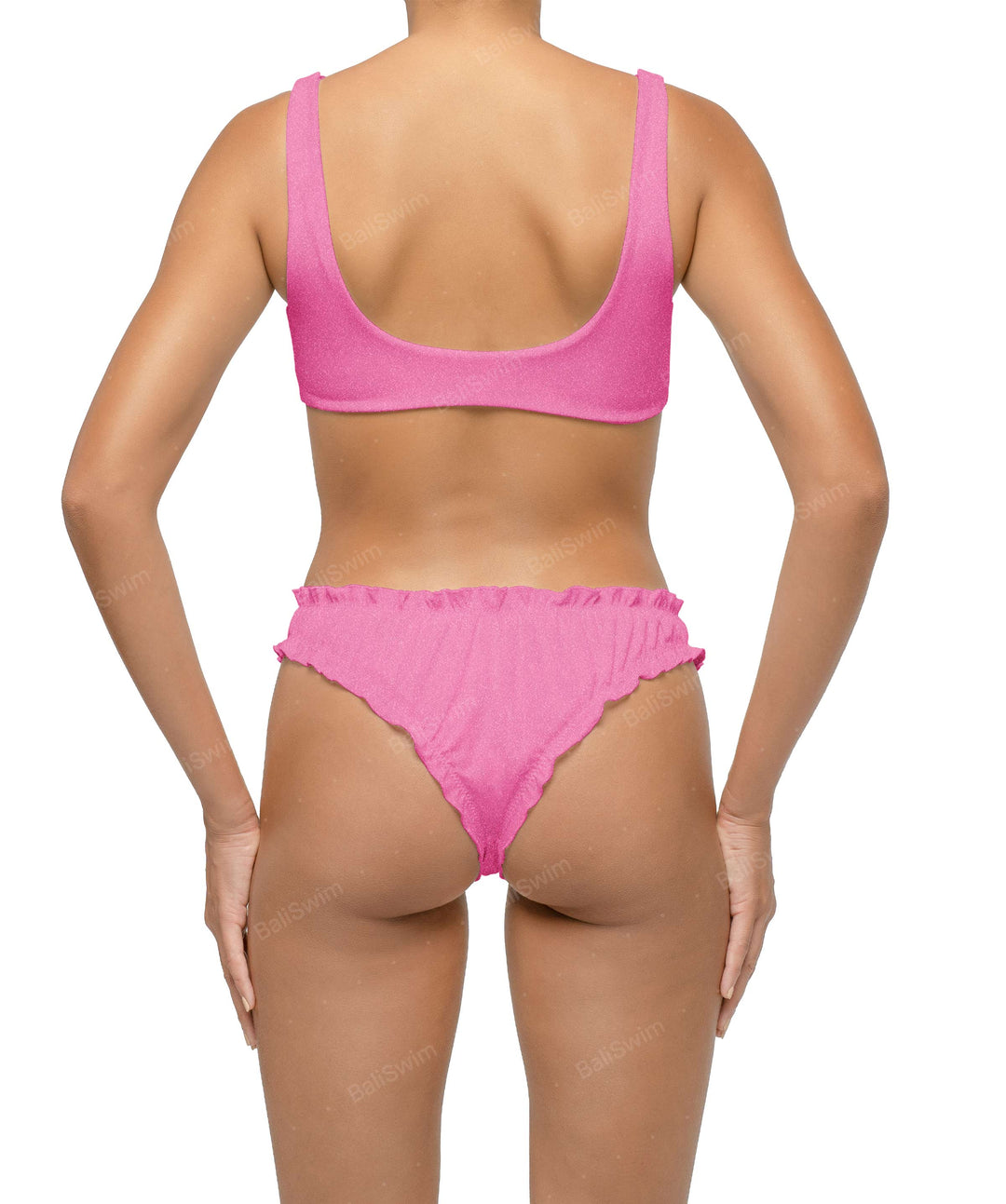 BSWS-B118 Lettuce Hems Bikini Bottom