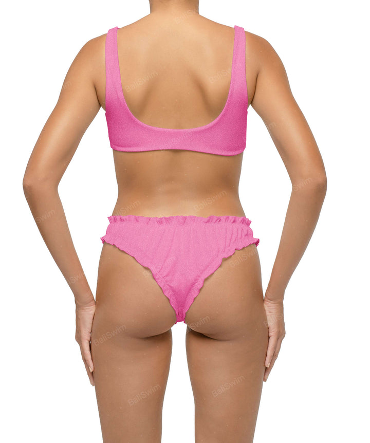 BSWS-B118 Lettuce Hems Bikini Bottom
