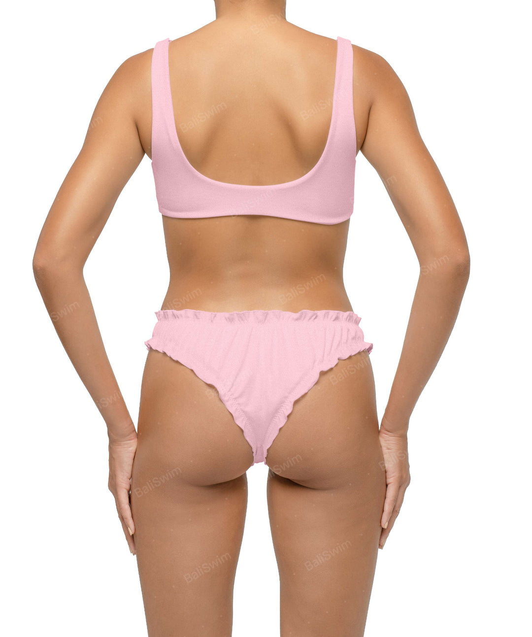 BSWS-B118 Lettuce Hems Bikini Bottom