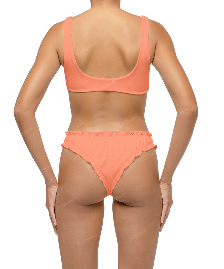 BSWS-B118 Lettuce Hems Bikini Bottom