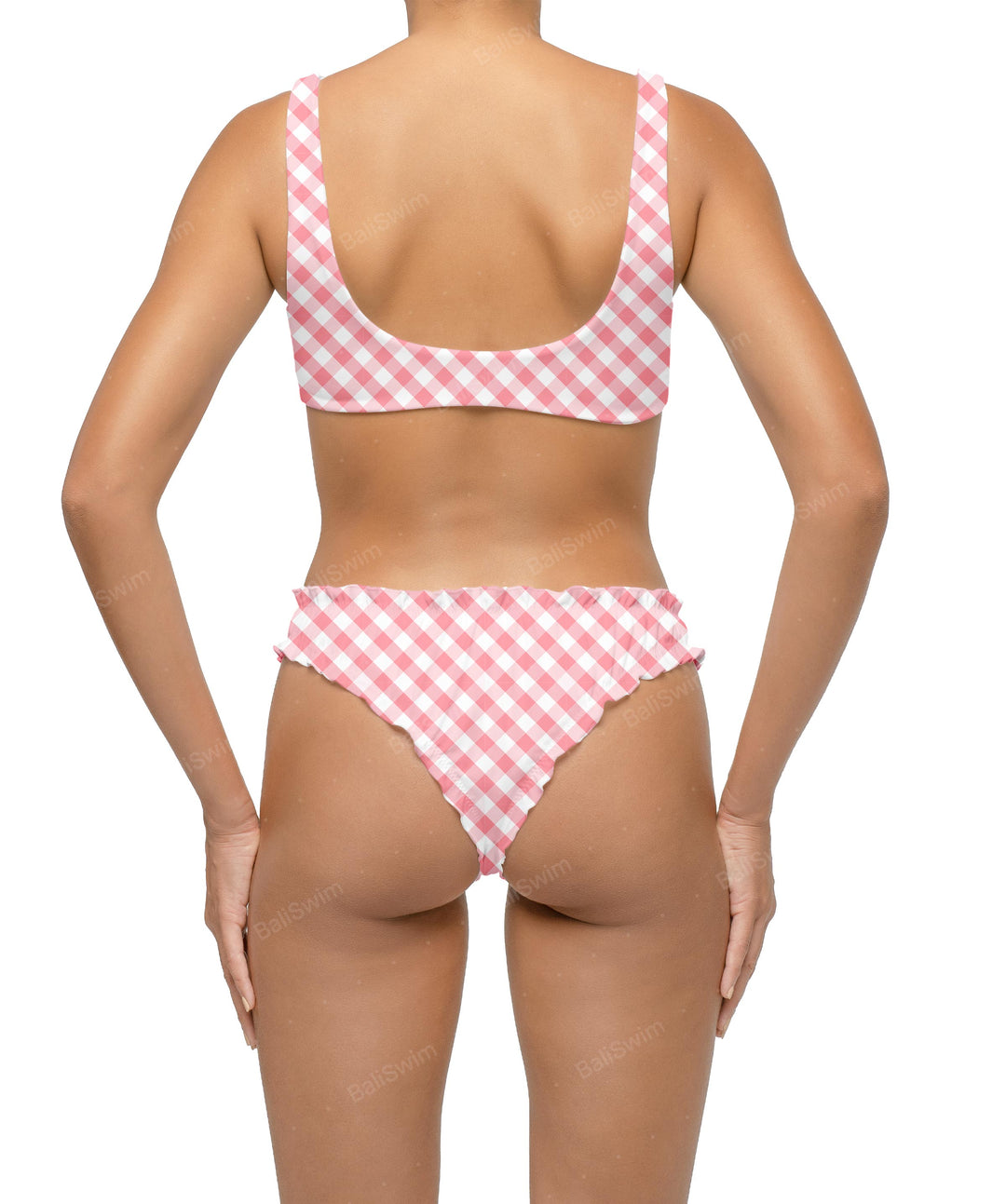 BSWS-B118 Lettuce Hems Bikini Bottom