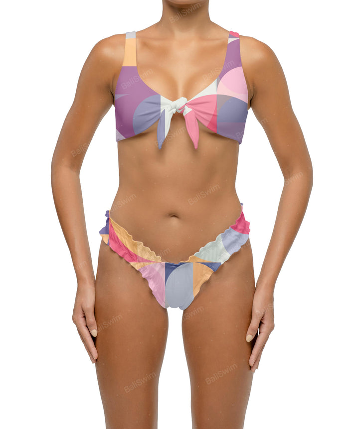 BSWS-B118 Lettuce Hems Bikini Bottom