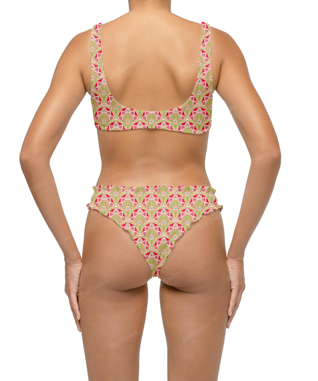BSWS-B118 Lettuce Hems Bikini Bottom