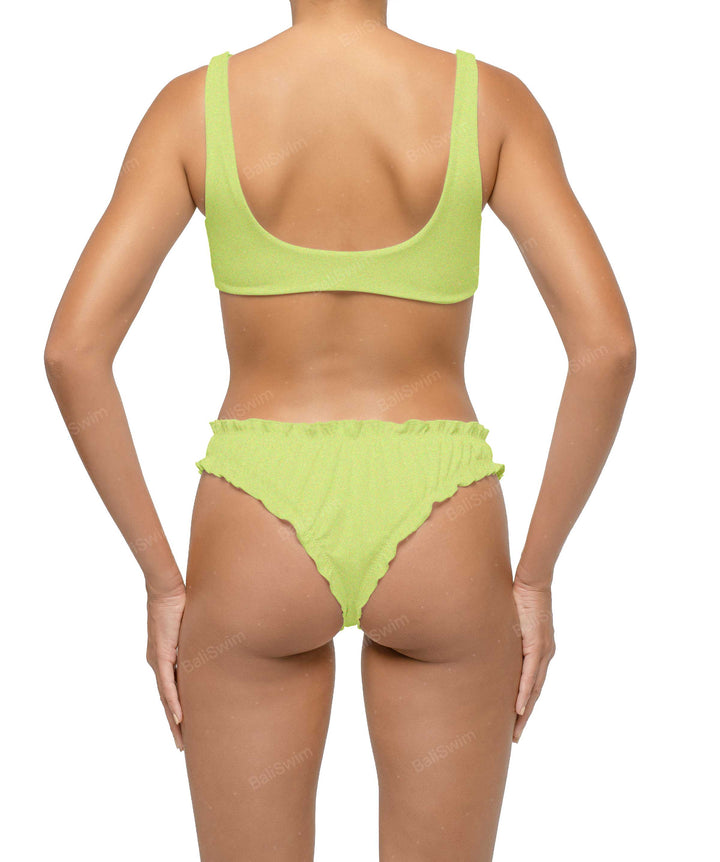 BSWS-B118 Lettuce Hems Bikini Bottom