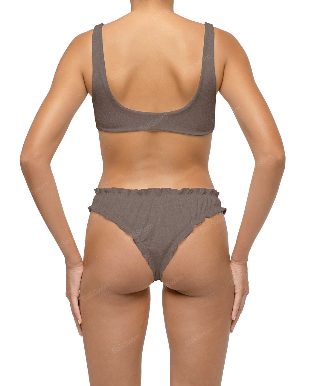 BSWS-B118 Lettuce Hems Bikini Bottom