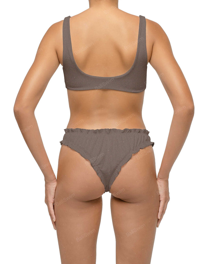BSWS-B118 Lettuce Hems Bikini Bottom