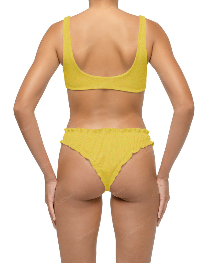 BSWS-B118 Lettuce Hems Bikini Bottom