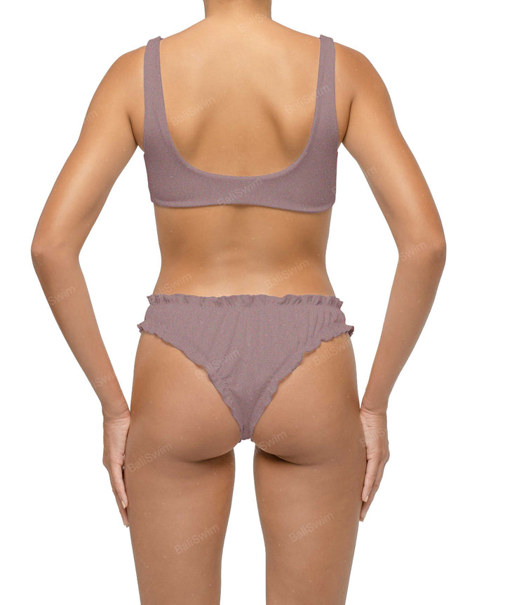 BSWS-B118 Lettuce Hems Bikini Bottom