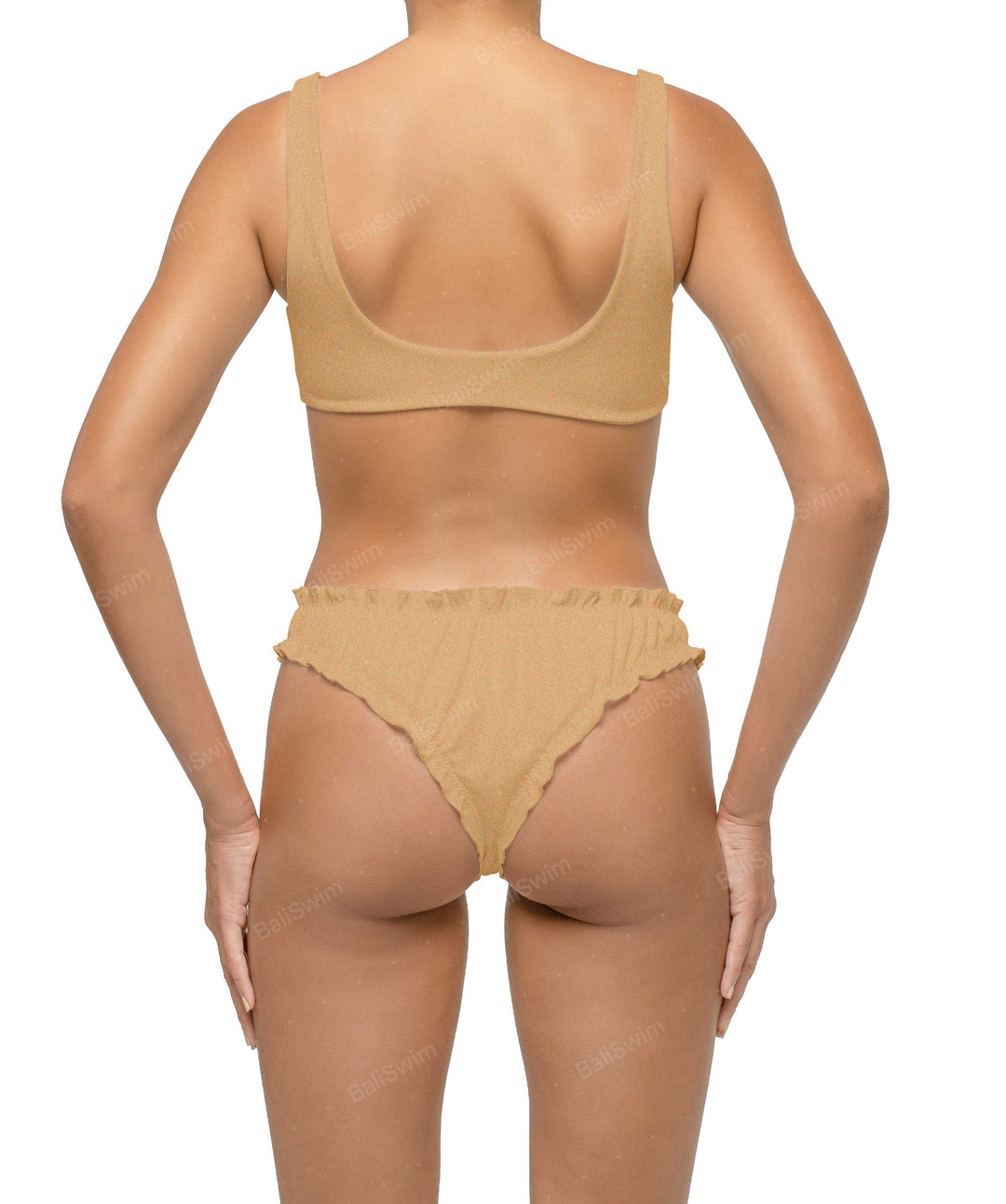 BSWS-B118 Lettuce Hems Bikini Bottom