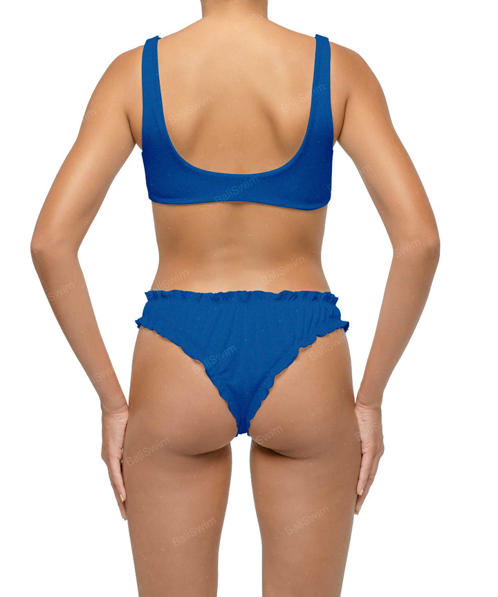 BSWS-B118 Lettuce Hems Bikini Bottom