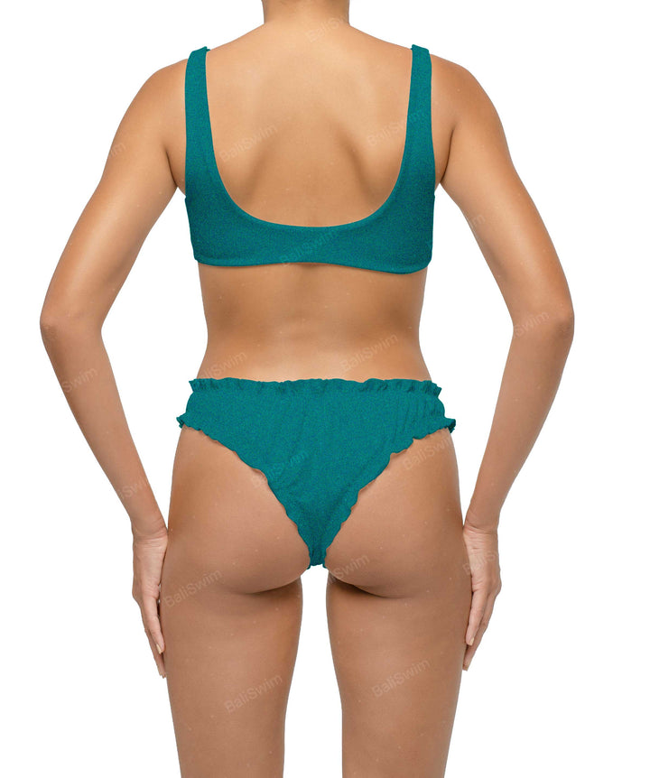 BSWS-B118 Lettuce Hems Bikini Bottom