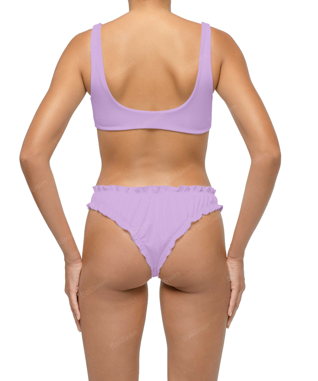 BSWS-B118 Lettuce Hems Bikini Bottom