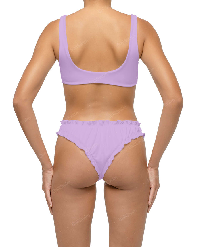 BSWS-B118 Lettuce Hems Bikini Bottom